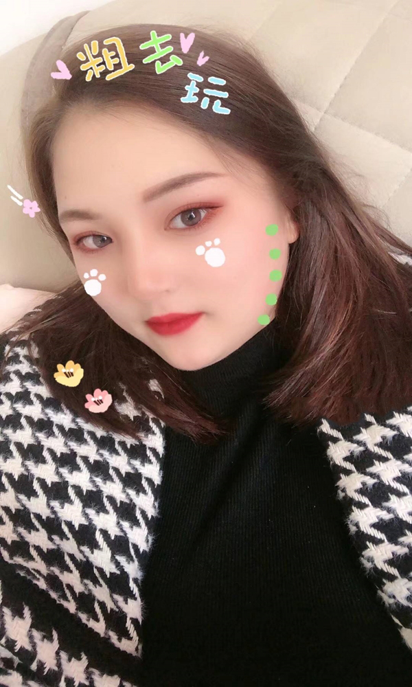 模特甜甜的感觉