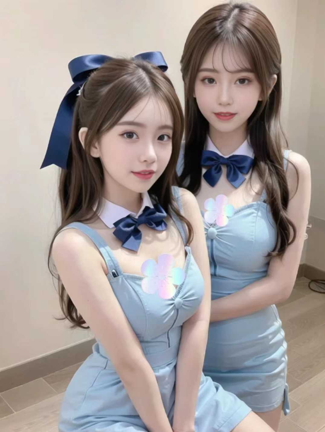 00后姐妹花初下水，有房间也可上门