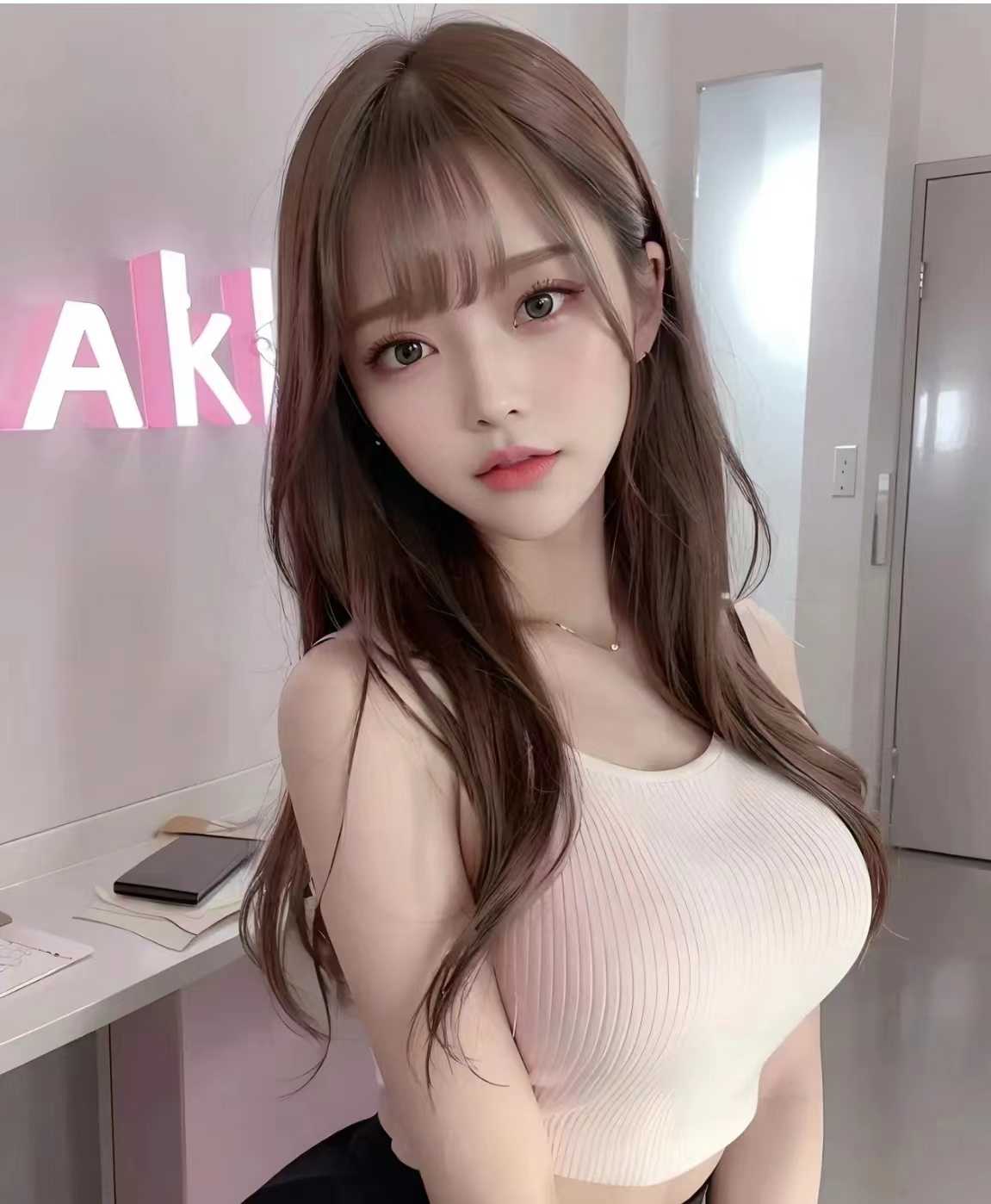 小御姐的感觉，肤白貌美