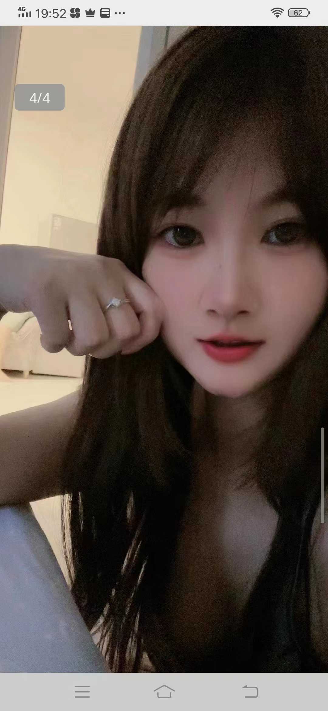 颜值高，胸大b紧