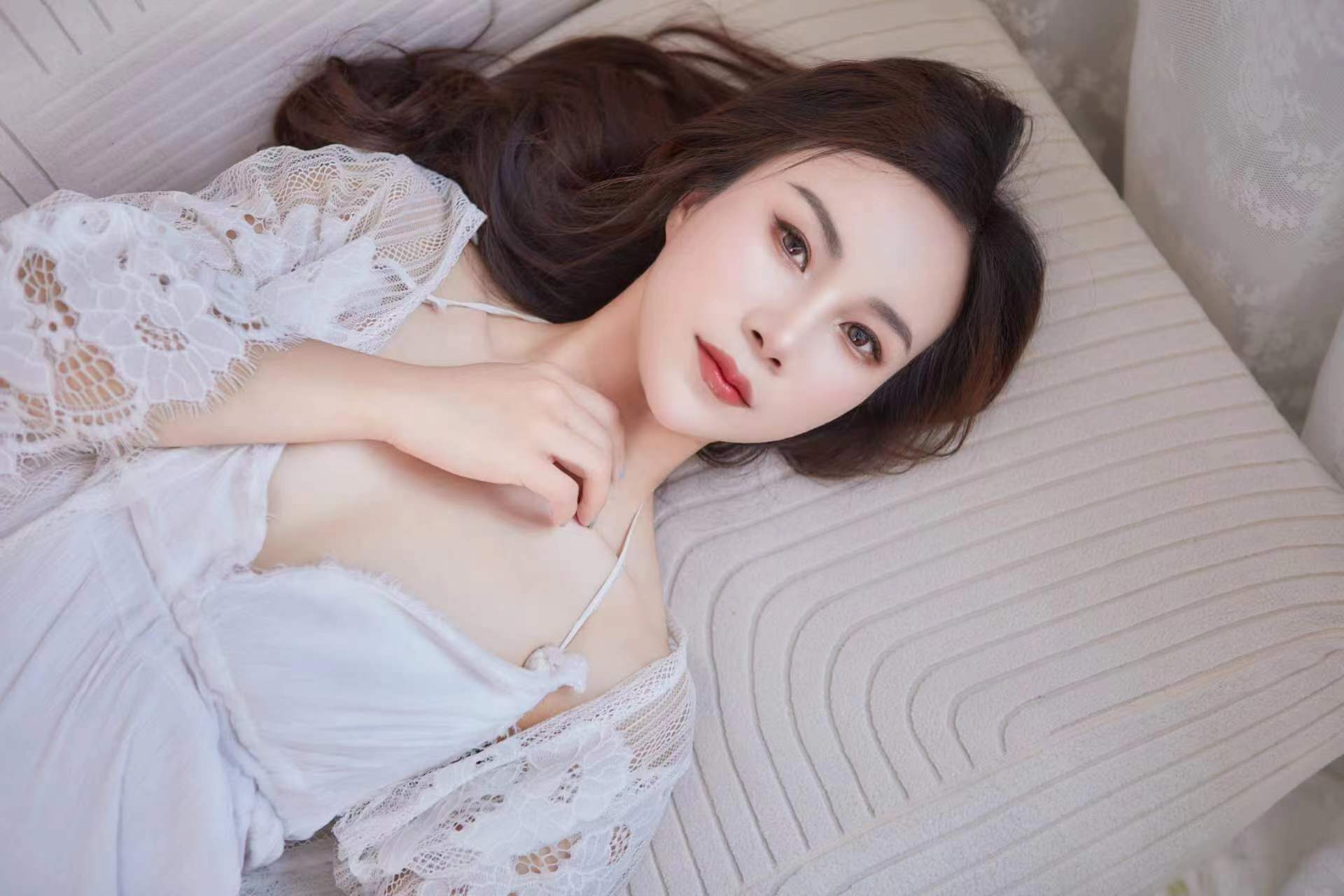 颜值很顶的一个妹子