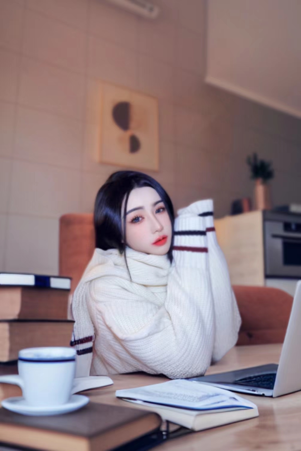 颜值很不错的一个妹子