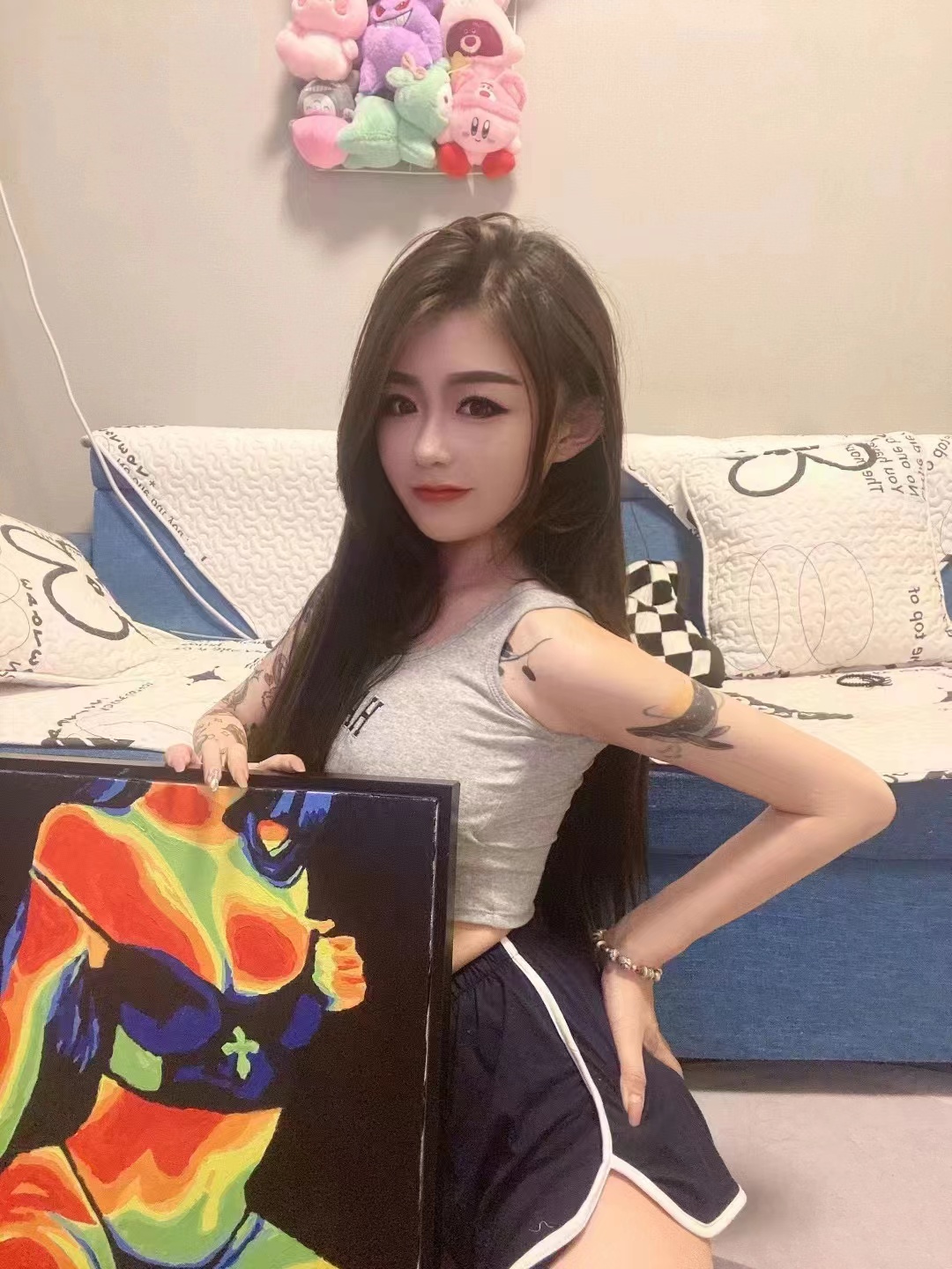 全身贴图精神小妹儿