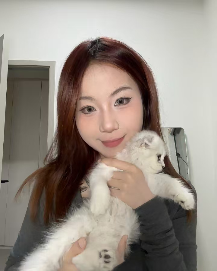 粉粉的车灯，爱不释手