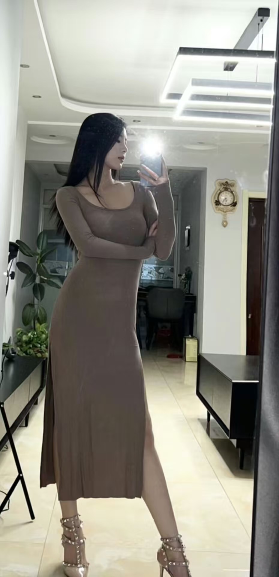 南关极品瑜伽裤美妞桃子