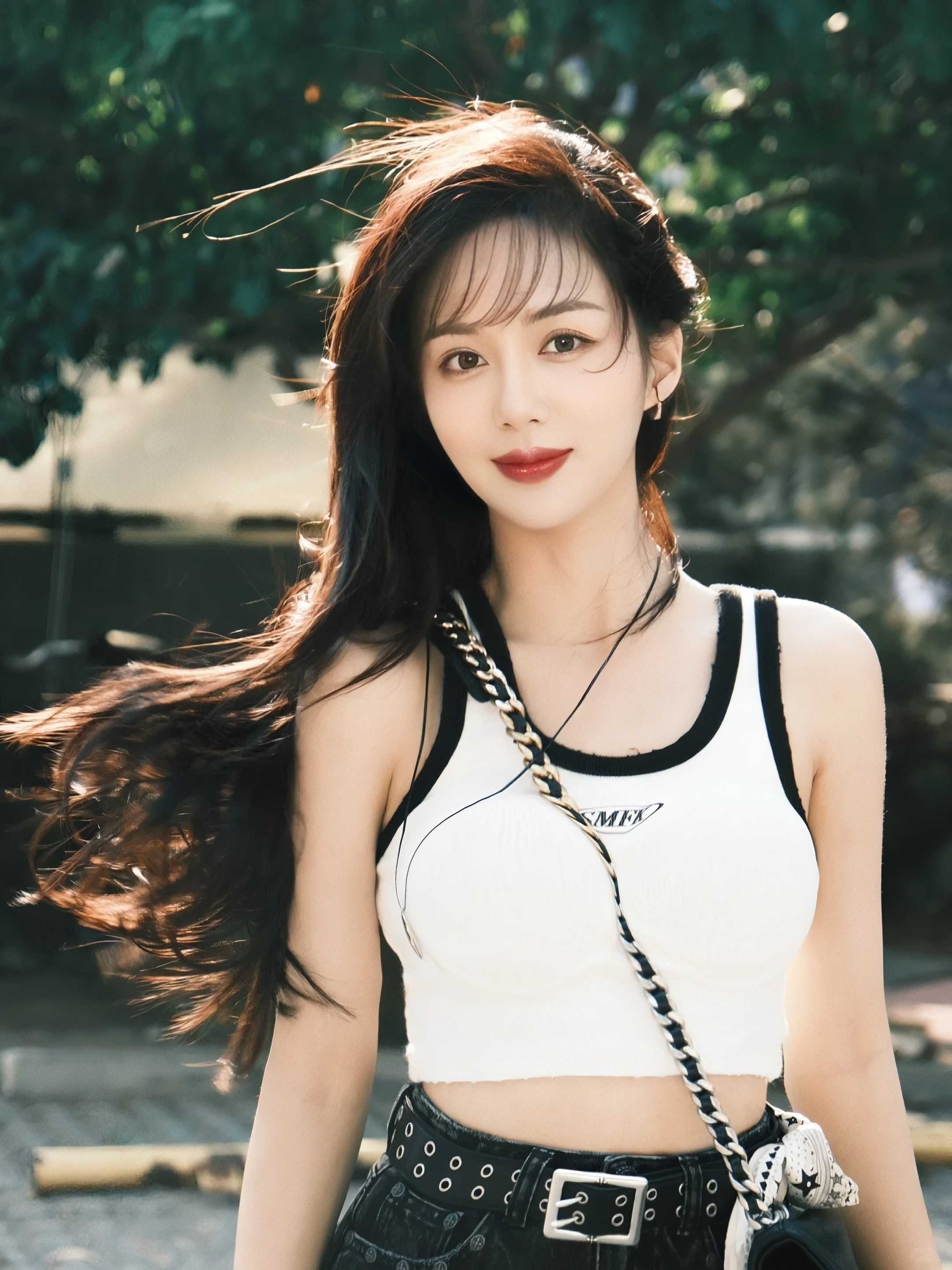 模特身材，完美线条感