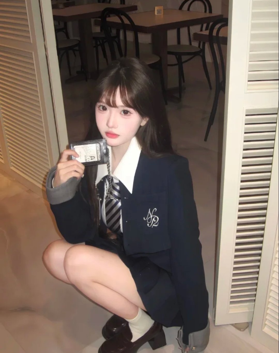 白嫩制服甜妹暖暖