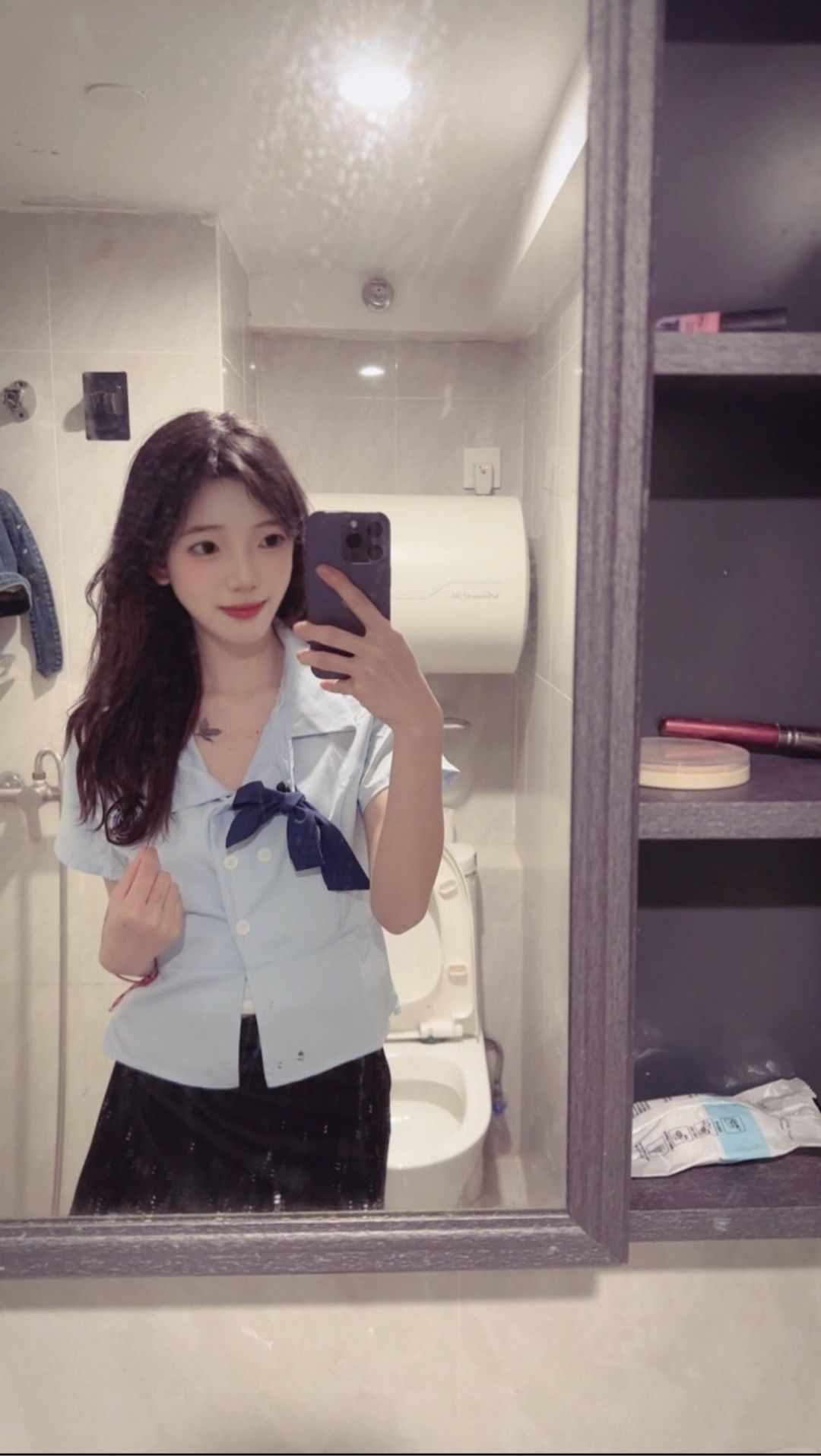 天河棠下07年蕊蕊 粉嫩多汁 制服小甜妹